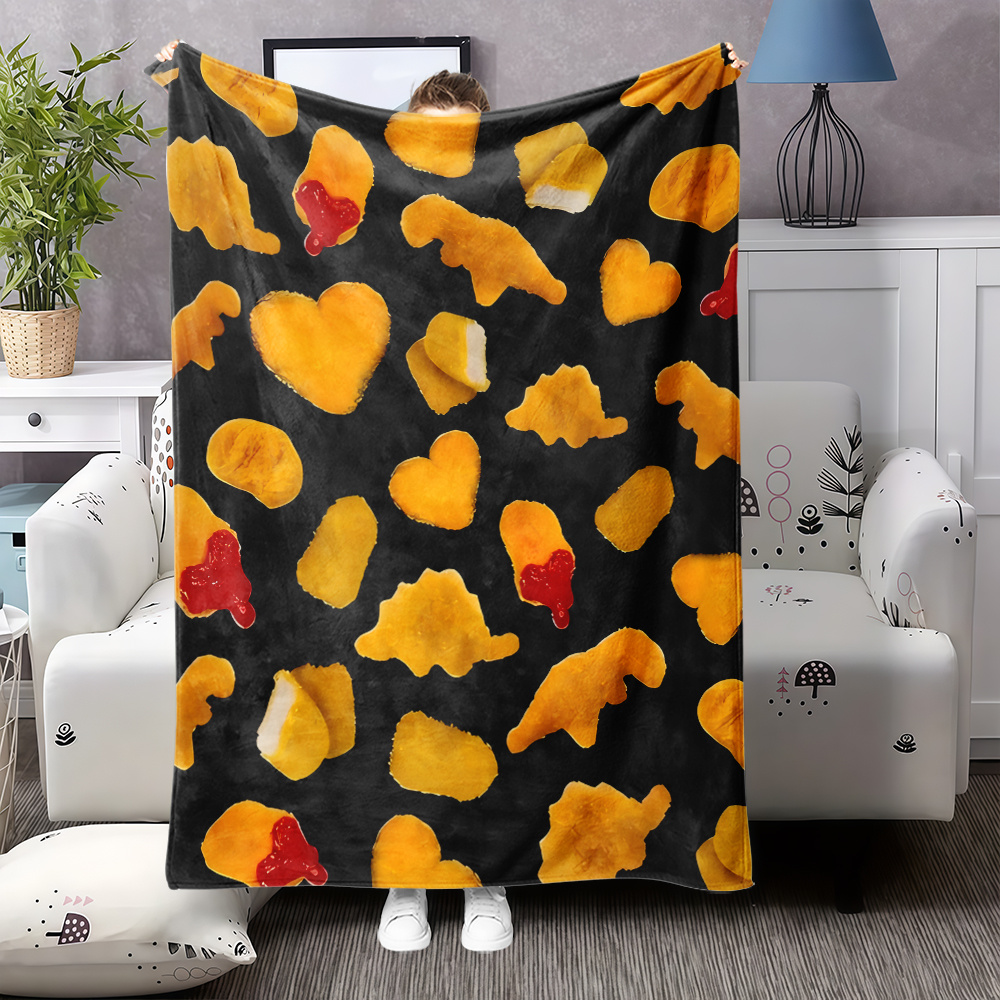 Foody Snacks - Manta criativa com tema de petiscos,