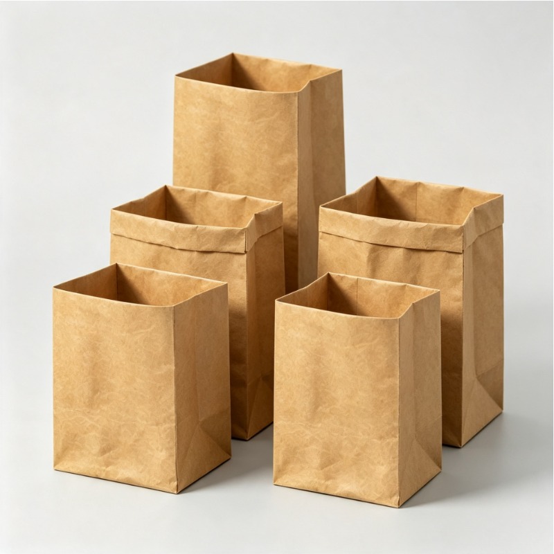 Food Grocery Snacks - Sacos de Papel Kraft Laváveis, Pacote