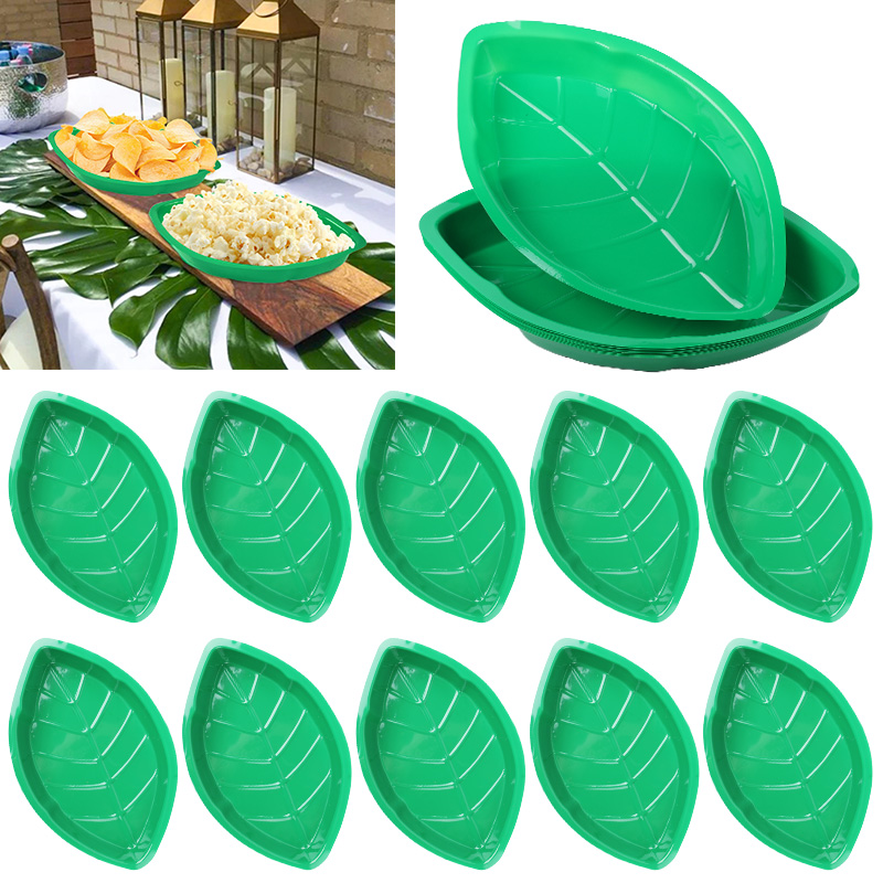 Food Snacks That Are Green - 6 pçs placa de folha de