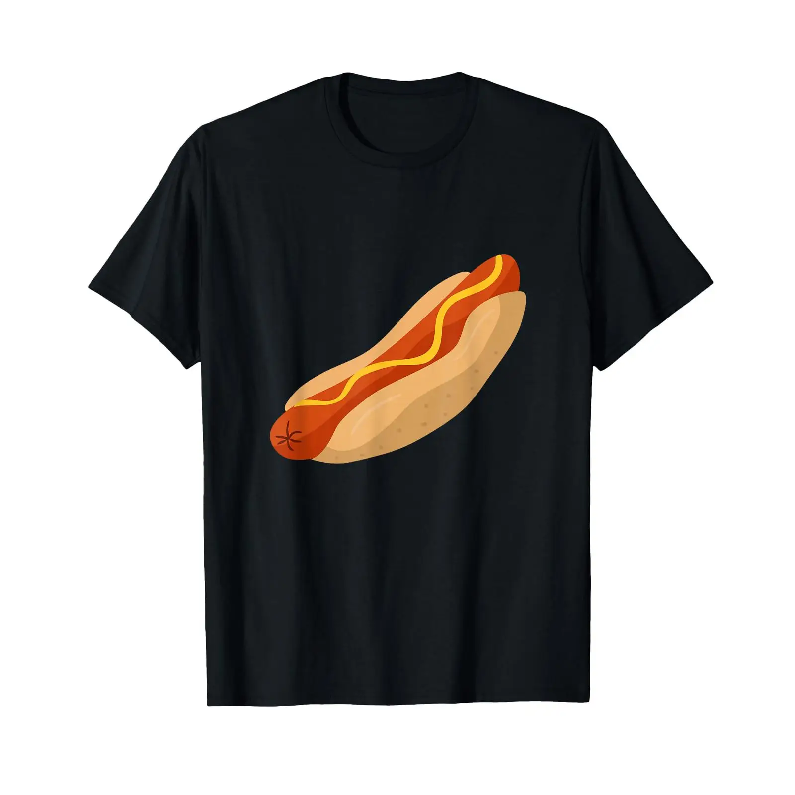 Foody Snacks - Camiseta Unissex Preta Vintage Lavada e