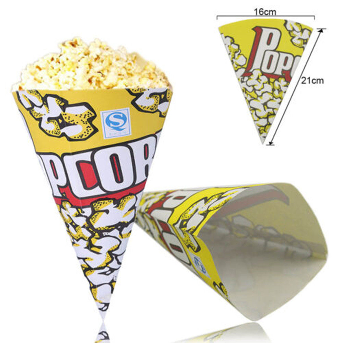 100 Sacos de Papel para Pipoca - Food Snacks Candy avaliação e preço