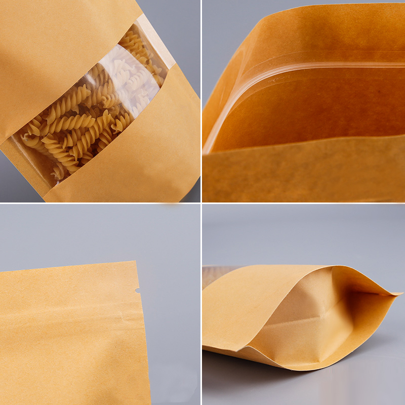 Sacos de papel kraft com janel - Food Z avaliação e preço
