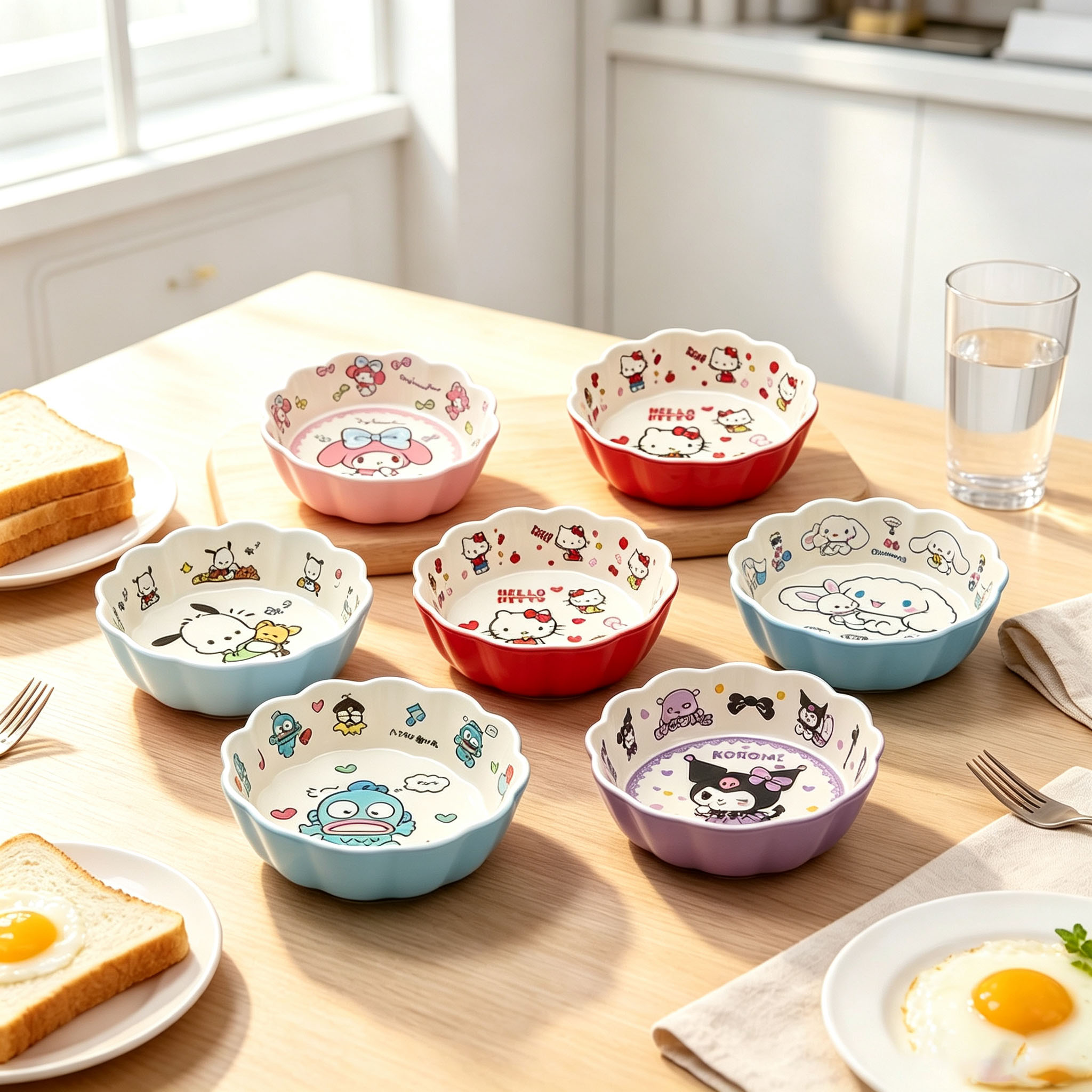 Tigela de Renda Kawaii com Est - Food Grocery Snacks avaliação e preço
